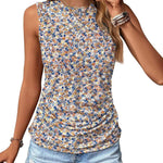 Zeagoo Ruched Tank Tops Dressy Casual Shirts