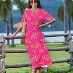 Zeagoo Women Floral Summer Dress Casual Beach Dress