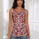 Zeagoo Tank Tops Square Neck Loose Fit Side Split Flowy Shirts
