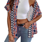 Zeagoo Short Sleeve Casual Roll-Up Cuffed Tops