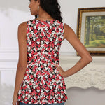 Zeagoo Tank Tops Square Neck Loose Fit Side Split Flowy Shirts