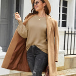 Zeagoo Women's Elegant Knitted Jumper Crew Neck Sweater (DE Only)
