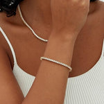 Tennis bracelet | Gold