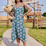 Zeagoo Women Midi Dress Bohemian Beach Cover Up Dress