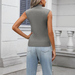 Zeagoo Women's 2024 Mock Turtle Neck Sweater Vest