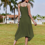 Zeagoo Women Midi Dress Bohemian Beach Cover Up Dress