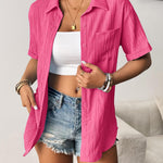 Zeagoo Short Sleeve Button Down Shirt Casual Loose Fit Blouses