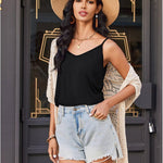 Zeagoo Tank Top V-Neck Sleeveless Summer Tops (DE Only)