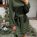 Zeagoo Women's Casual Knit Dress Long Sleeve Bodycon Dress