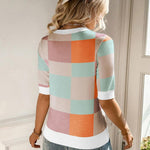 Zeagoo Short Sleeve Sweater Crew Neck Dressy Casual Soft Knit Tops