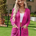Zeagoo Women 2024 Lightweight Crochet Cardigan Long Sleeve Open Front Knit Sweater Summer Kimono Cover Up with Pockets