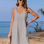 Zeagoo Summer Dress for Women Sleeveless Tank Dress