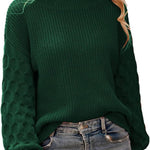 Zeagoo Women's Elegant Knitted Jumper Crew Neck Sweater (DE Only)