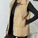 Zeagoo Women Puffer Vest Winter Warm Zip Up Padded Outerwear