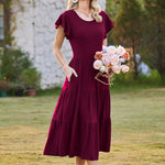 Zeagoo Summer Dress Women's Dresses Short Sleeve Dress (DE Only)