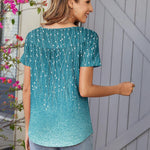 Zeagoo Women Tunic Tops Dressy Casual Short Sleeve Floral Shirts
