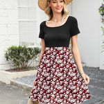 Zeagoo Summer Dress Women's Dresses Short Sleeve Dress (DE Only)
