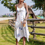 Zeagoo Women Midi Dress Bohemian Beach Cover Up Dress