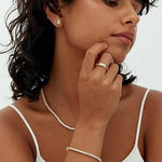 Lustra™ | Gold Moissanite Tennis Bracelet