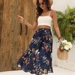 Zeagoo Skirt Long Elegant Skirts High Waist Maxi Skirt (DE Only)