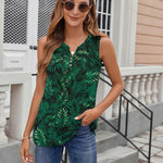 Zeagoo Loose Button Down V Neck Flowy Summer Tops
