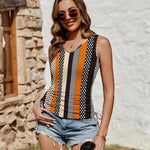 Zeagoo Tank Tops V Neck Casual Side Ruched Drawstring Shirts