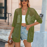Zeagoo Women's 2025 Summer Crochet Lightweight Cardigan