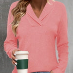 Zeagoo Sweaters for Women Long Sleeve Shirts V Neck Knit Pullover
