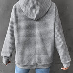 Zeagoo Hoodie Oversize Hoodie Casual Waffle Pullover (DE Only)