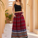 Zeagoo Women's Boho Floral Skirt