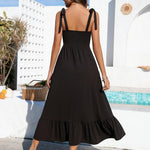 Zeagoo Maxi Dress with Pockets Spaghetti Strap Sundress