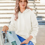 Zeagoo Hoodie Oversize Hoodie Casual Waffle Pullover (DE Only)