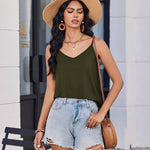 Zeagoo Tank Top V-Neck Sleeveless Summer Tops (DE Only)