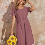Zeagoo Summer Dress Women's Linen Dresses (DE Only)