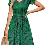 Zeagoo Summer Dress Women's Short Sleeve Dresses (DE Only)