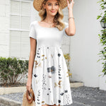 Zeagoo Summer Dress Women's Dresses Short Sleeve Dress (DE Only)