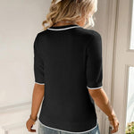 Zeagoo Short Sleeve Sweater Crew Neck Dressy Casual Soft Knit Tops
