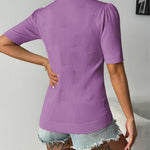 Zeagoo Short Sleeve Sweaters Soft Casual V Neck Pullover Tops