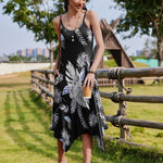 Zeagoo Women Midi Dress Bohemian Beach Cover Up Dress