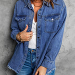 Zeagoo Jean Jackets Ripped Stretchy Denim Jean Jacket