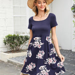 Zeagoo Summer Dress Women's Dresses Short Sleeve Dress (DE Only)