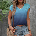 Zeagoo T Shirt Women's V-Neck Short Sleeve Blouse Top (DE Only)