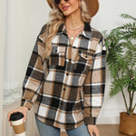 Zeagoo Women's Checked Shirt-Jacket (DE Only)