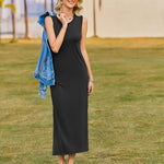 Zeagoo Maxi Dresses Summer Dress Sleeveless Beach Dress (DE Only)