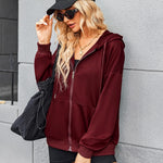 Zeagoo Lightweight Hoodies Full Zip Up Oversized Sweatshirts