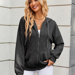 Zeagoo Lightweight Hoodies Full Zip Up Oversized Sweatshirts