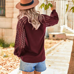 Zeagoo Elegant Blouse Long Sleeve Crew Neck T Shirt (DE Only)