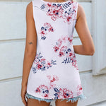 Zeagoo Women V Neck Lace Tank Tops