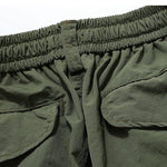 Large Pocket Zipper Casual Loose Shorts