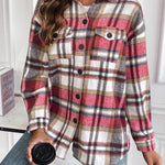 Zeagoo Women's Checked Shirt-Jacket